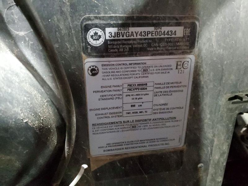 53026126 :رقم المزاد ، 3JBVGAY43PE004434 vin ، 2023 Can-am Maverick X3 مزاد بيع