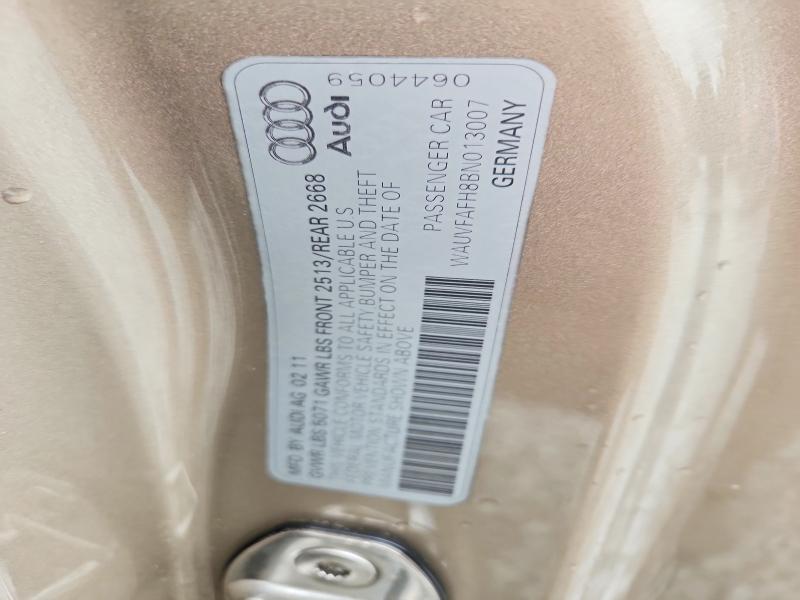 54605656 :رقم المزاد ، WAUVFAFH8BN013007 vin ، 2010 Audi A5 مزاد بيع