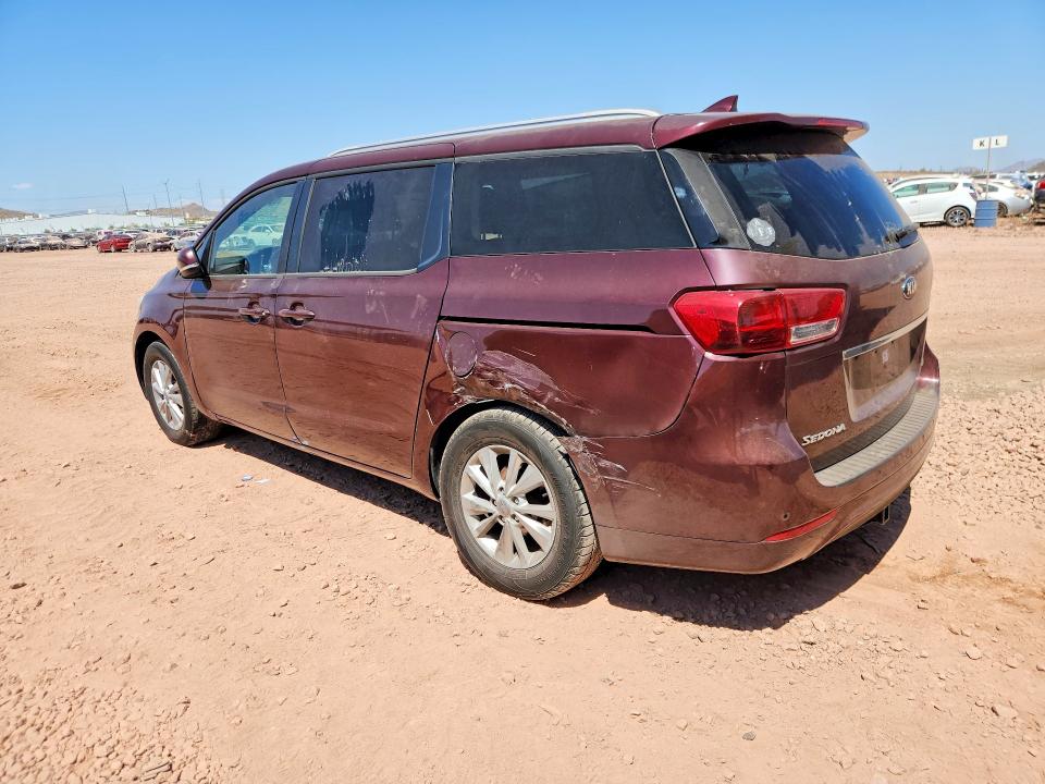 53435186 :رقم المزاد ، KNDMB5C11H6267427 vin ، 2017 Kia Sedona مزاد بيع