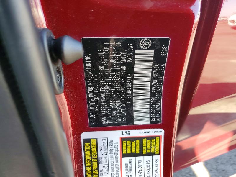 2018 Toyota Camry მანქანა იყიდება აუქციონზე, vin: 4T1B11HK9JU548974, აუქციონის ნომერი: 54535076