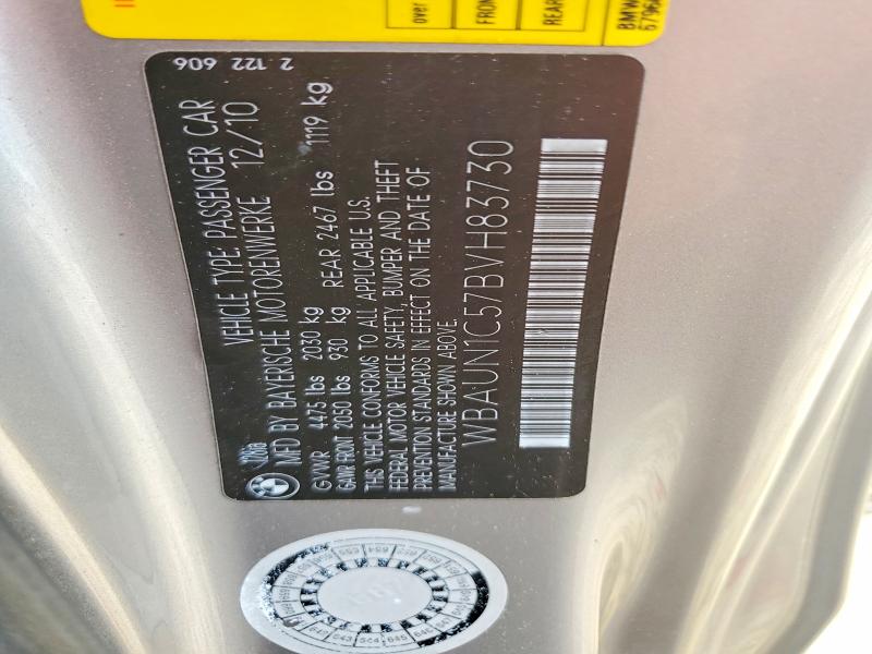 Продажа на аукционе авто 2011 Bmw 128, vin: WBAUN1C57BVH83730, номер лота: 53639446