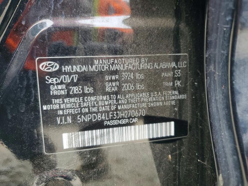 Продажа на аукционе авто 2018 Hyundai Elantra, vin: 5NPD84LF3JH270670, номер лота: 54828646