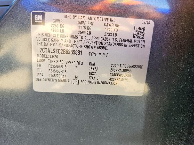 Продажа на аукционе авто 2011 Gmc Terrain, vin: 2CTALSEC2B6235881, номер лота: 53478396