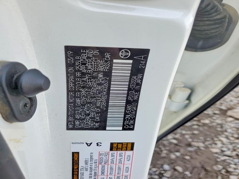 Продажа на аукционе авто 2019 Toyota Mirai, vin: JTDBVRBD9KA006312, номер лота: 54826266