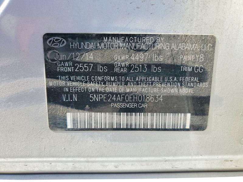 Продаж на аукціоні авто 2015 Hyundai Sonata, vin: 5NPE24AF0FH018634, номер лоту: 53116646