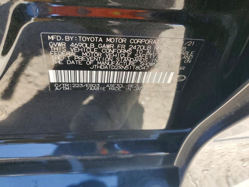 Продажа на аукционе авто 2022 Lexus Is, vin: JTHDA1D2XN5118047, номер лота: 53370446