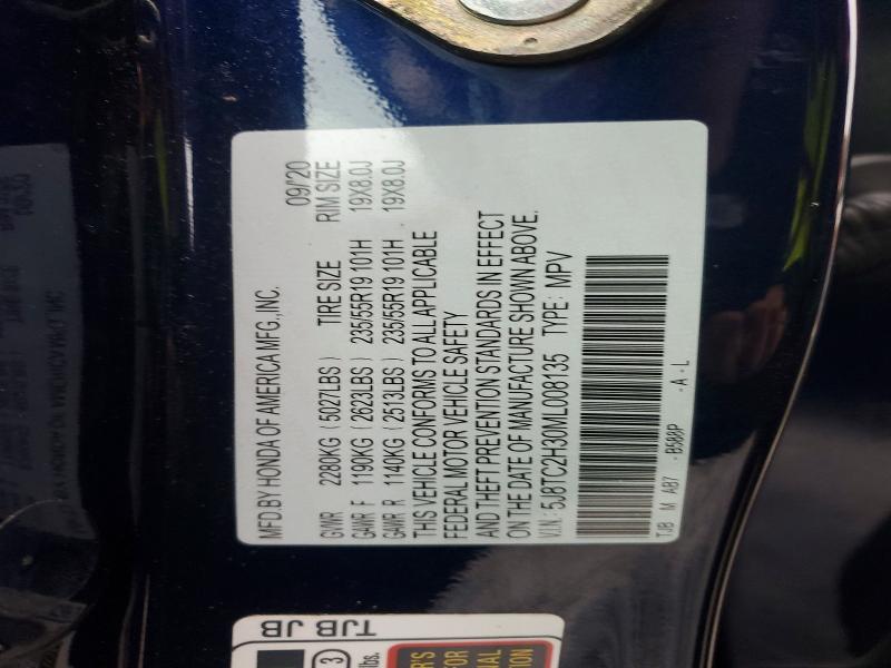 Продажа на аукционе авто 2021 Acura Rdx, vin: 5J8TC2H30ML008135, номер лота: 53800046