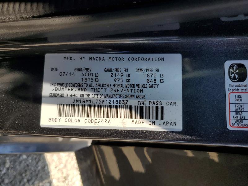 Aukcja sprzedaży 2015 Mazda 3, vin: JM1BM1L75F1218837, numer aukcji: 53972746