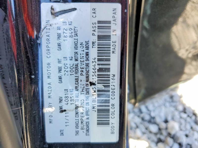 Aukcja sprzedaży 2012 Mazda 3, vin: JM1BL1W51C1566434, numer aukcji: 53208696