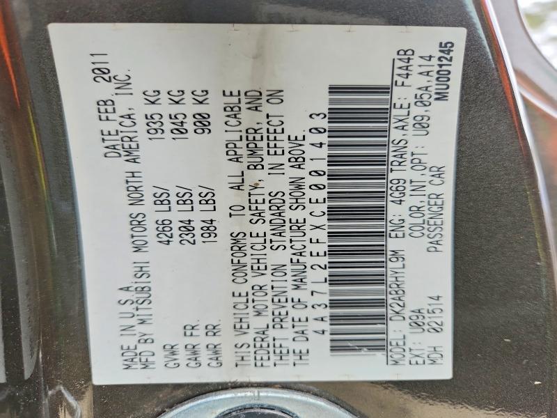 Продажа на аукционе авто 2012 Mitsubishi Eclipse, vin: 4A37L2EFXCE001403, номер лота: 54159166