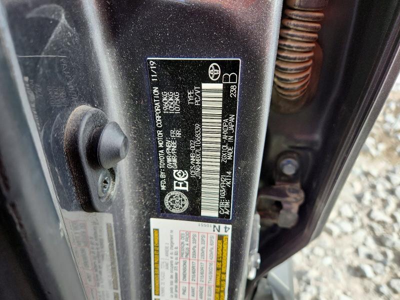 Aukcja sprzedaży 2020 Toyota C-hr, vin: JTNKHMBX7L1068339, numer aukcji: 52561736