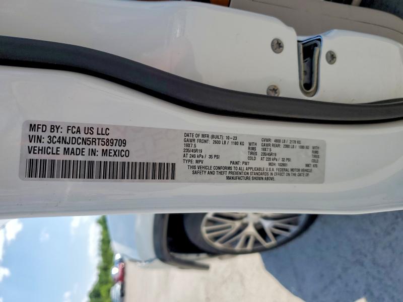Продажа на аукционе авто 2024 Jeep Compass, vin: 3C4NJDCN5RT589709, номер лота: 54012726