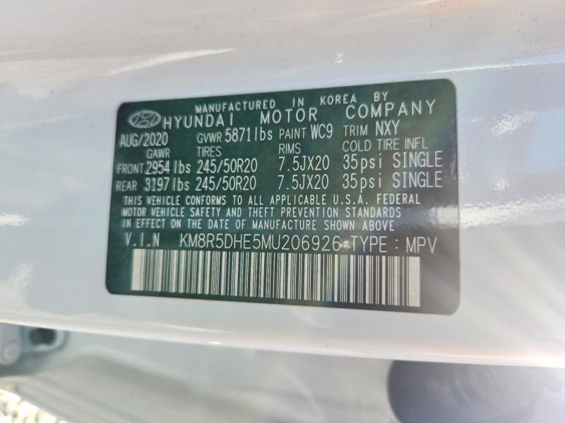 Продаж на аукціоні авто 2021 Hyundai Palisade, vin: KM8R5DHE5MU206926, номер лоту: 51807656