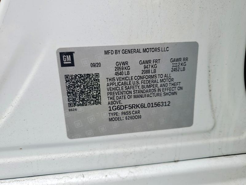 Aukcja sprzedaży 2020 Cadillac Ct4, vin: 1G6DF5RK6L0156312, numer aukcji: 53594486