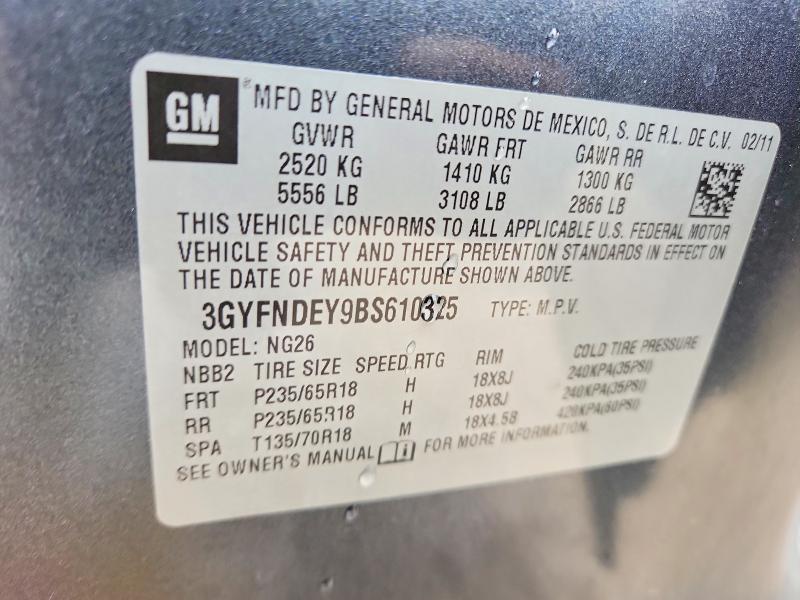 Aukcja sprzedaży 2011 Cadillac Srx, vin: 3GYFNDEY9BS610325, numer aukcji: 51574916