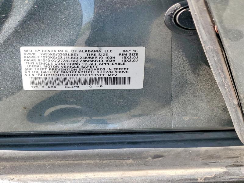 Aukcja sprzedaży 2016 Acura Mdx, vin: 5FRYD3H97GB019019, numer aukcji: 52700686