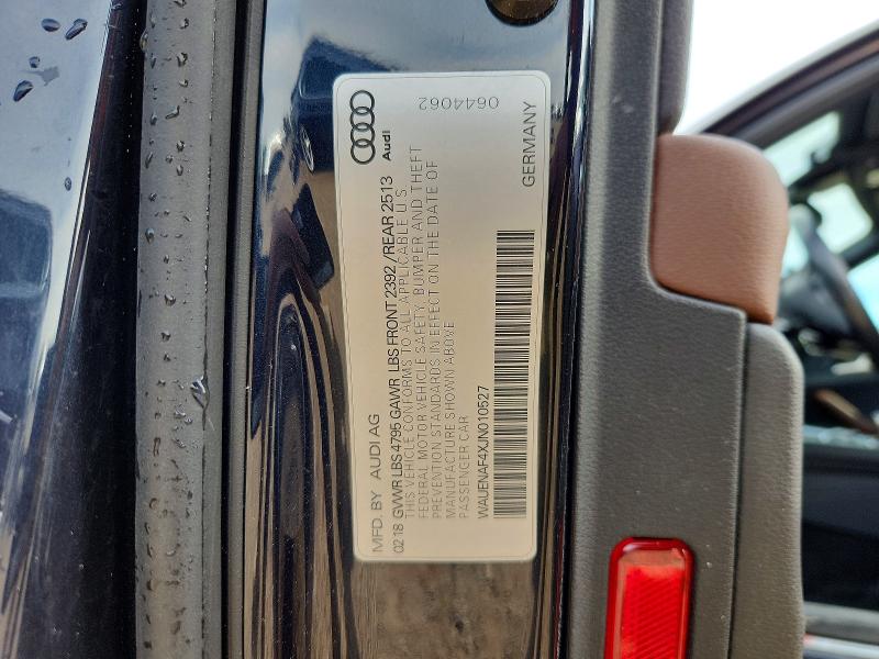 Aukcja sprzedaży 2018 Audi A4, vin: WAUENAF4XJN010527, numer aukcji: 52342416