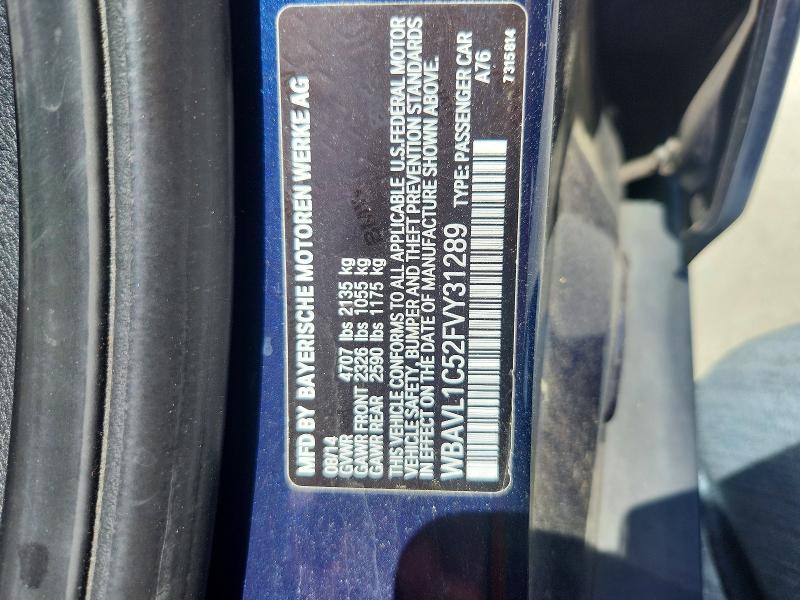 51788156 :رقم المزاد ، WBAVL1C52FVY31289 vin ، 2015 Bmw X1 مزاد بيع