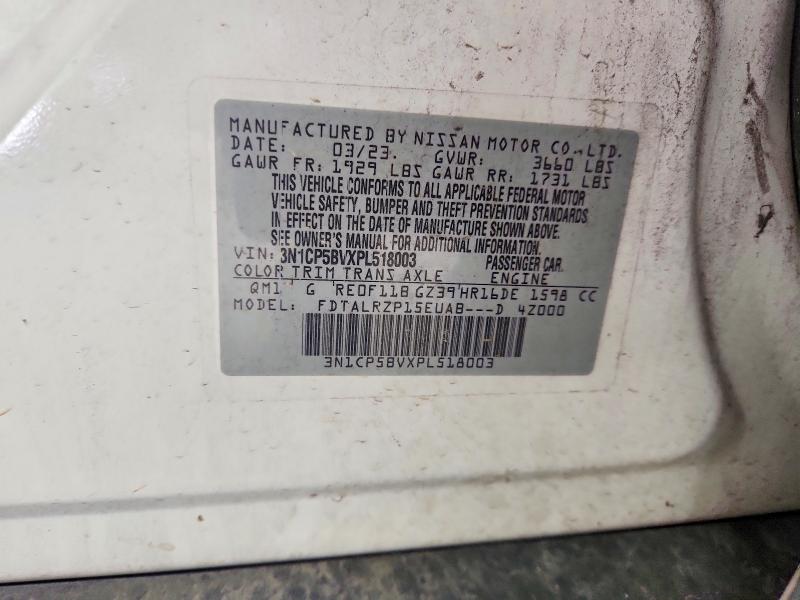Aukcja sprzedaży 2023 Nissan Kicks, vin: 3N1CP5BVXPL518003, numer aukcji: 54516836