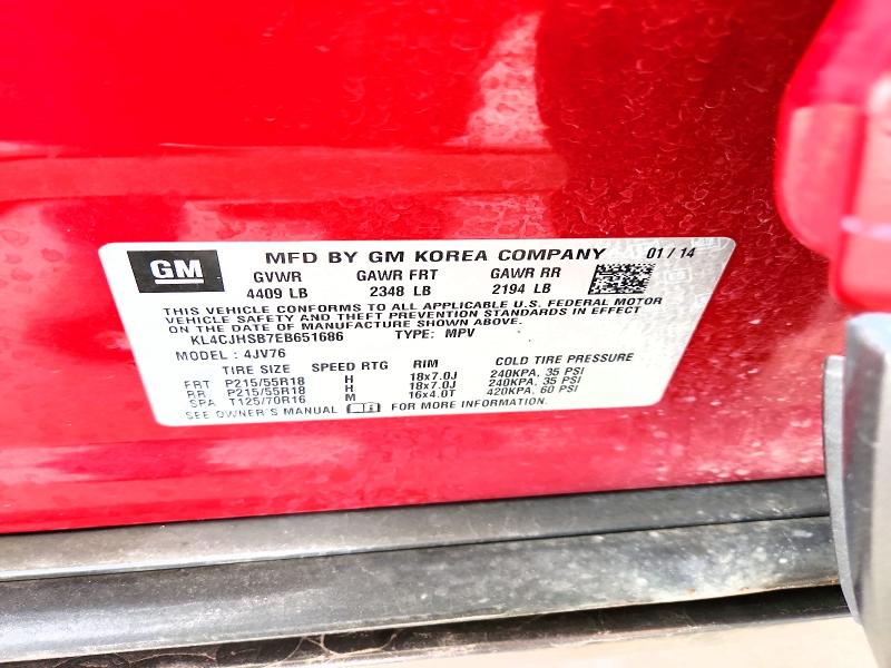 Aukcja sprzedaży 2014 Buick Encore, vin: KL4CJHSB7EB651686, numer aukcji: 54709236