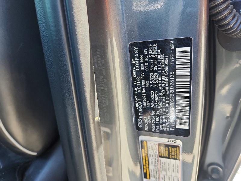 2024 Hyundai Palisade მანქანა იყიდება აუქციონზე, vin: KM8R4DGE3RU728126, აუქციონის ნომერი: 53988156