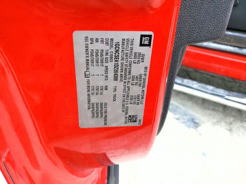 54063076 :رقم المزاد ، 1GCNCSEA1DZ364388 vin ، 2013 Chevrolet Silverado مزاد بيع