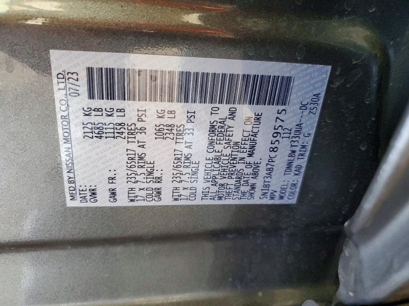 Продаж на аукціоні авто 2023 Nissan Rogue, vin: 5N1BT3AB7PC859575, номер лоту: 54723916