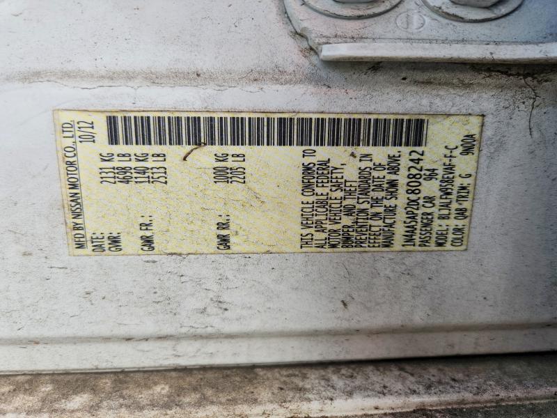 Продажа на аукционе авто 2013 Nissan Maxima, vin: 1N4AA5AP2DC808242, номер лота: 54704146