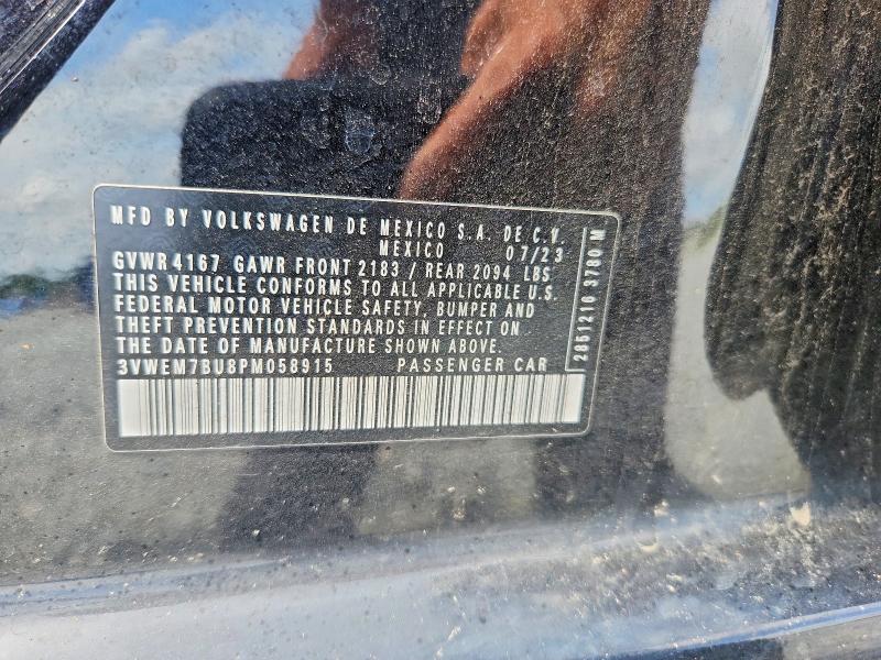 Aukcja sprzedaży 2023 Volkswagen Jetta, vin: 3VWEM7BU8PM058915, numer aukcji: 54713436