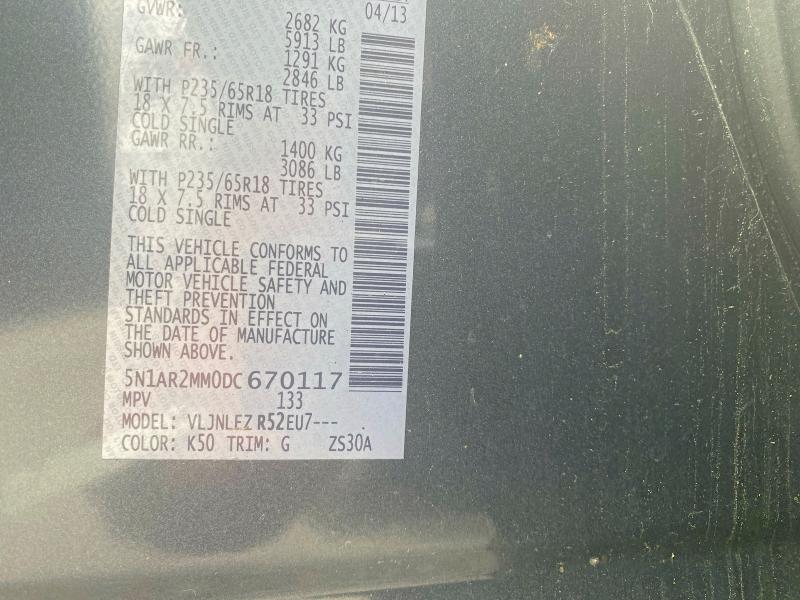 Aukcja sprzedaży 2013 Volkswagen Tiguan, vin: WVGBV3AXXDW582615, numer aukcji: 53818196