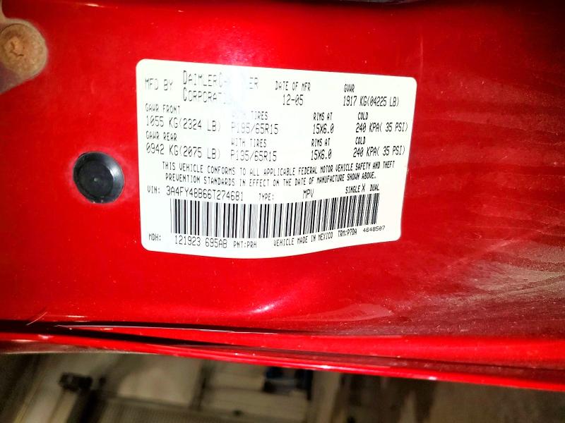 Продаж на аукціоні авто 2006 Chrysler Pt Cruiser, vin: 3A4FY48B66T274681, номер лоту: 55062876