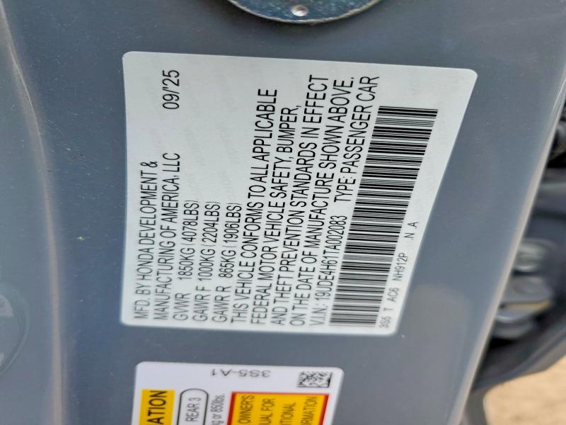 Продажа на аукционе авто 2026 Acura Integra, vin: 19UDE4H61TA002083, номер лота: 52509606