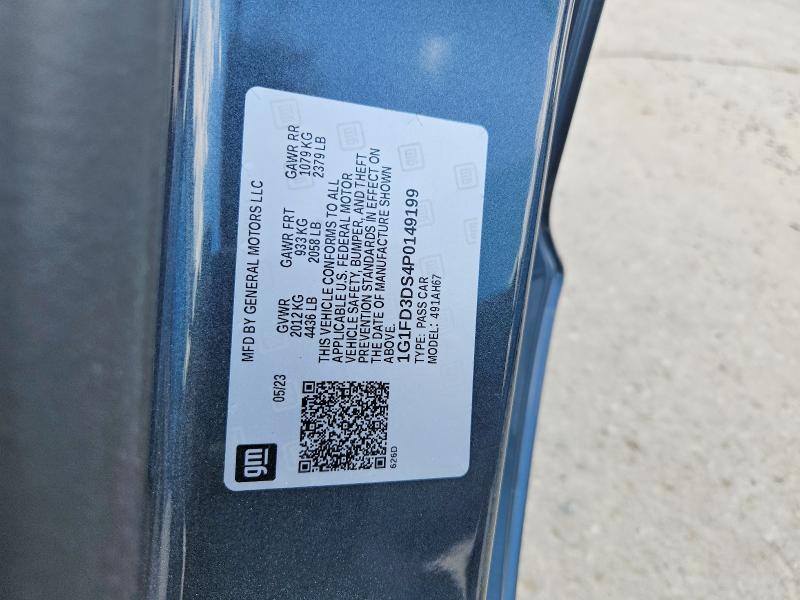 Продаж на аукціоні авто 2023 Chevrolet Camaro, vin: 1G1FD3DS4P0149199, номер лоту: 54315926