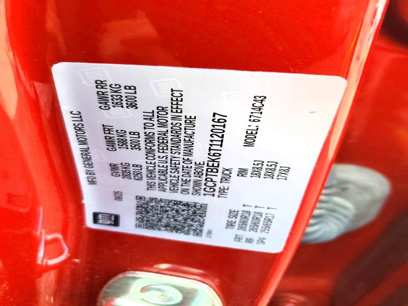 2026 Chevrolet Colorado მანქანა იყიდება აუქციონზე, vin: 1GCPTBEK6T1120167, აუქციონის ნომერი: 54645426