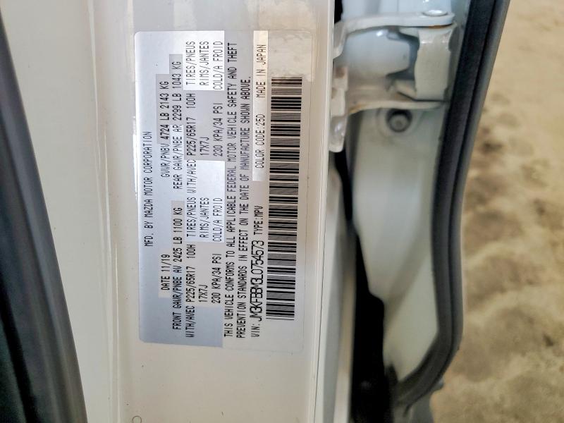 2020 Mazda Cx-5 მანქანა იყიდება აუქციონზე, vin: JM3KFBBM3L0754573, აუქციონის ნომერი: 53382366