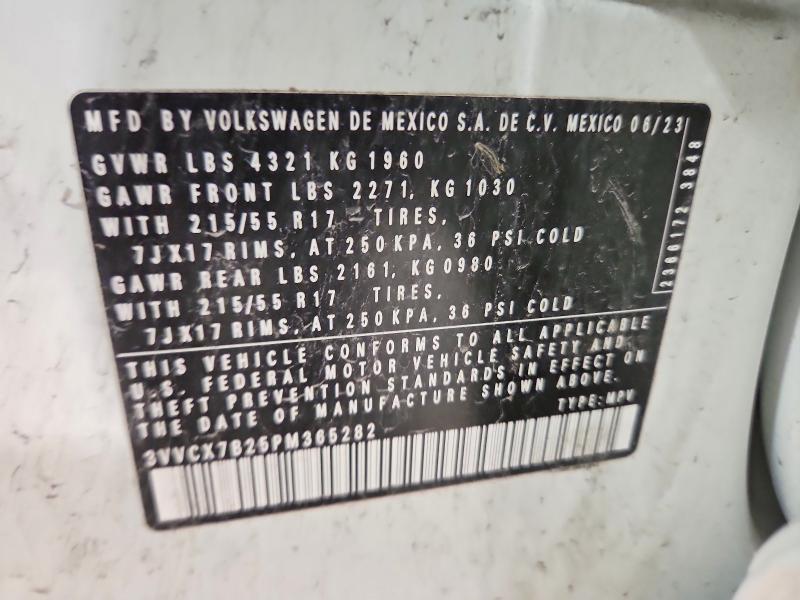 51303526 :رقم المزاد ، 3VVCX7B25PM365282 vin ، 2023 Volkswagen Taos مزاد بيع