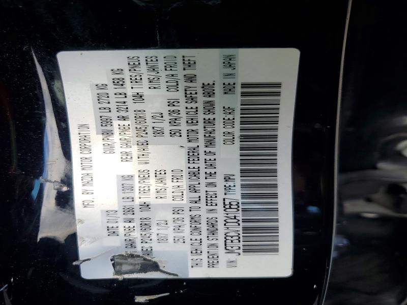 2013 Mazda Cx-9 მანქანა იყიდება აუქციონზე, vin: JM3TB3CV1D0410657, აუქციონის ნომერი: 52413376