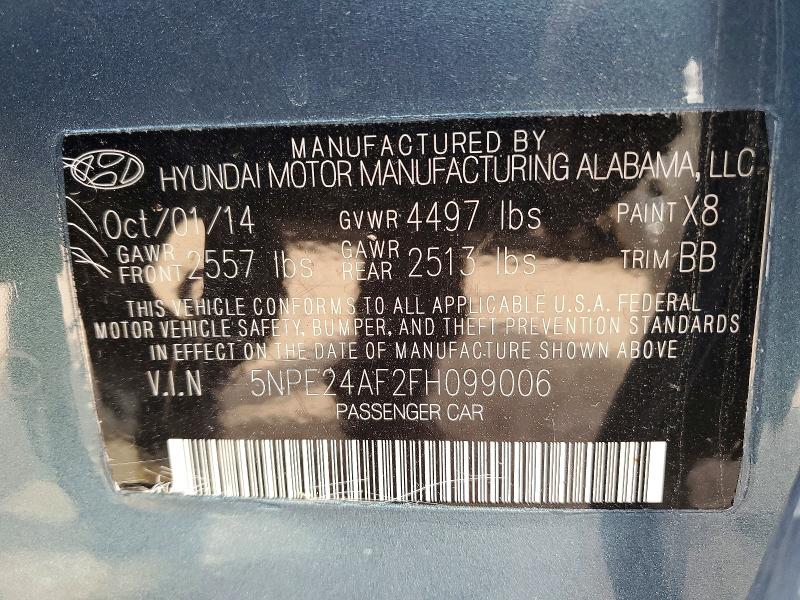 Продажа на аукционе авто 2015 Hyundai Sonata, vin: 5NPE24AF2FH099006, номер лота: 52905016