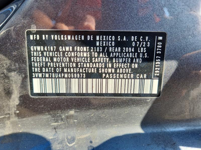 Aukcja sprzedaży 2023 Volkswagen Jetta, vin: 3VW7M7BU4PM059973, numer aukcji: 55118746