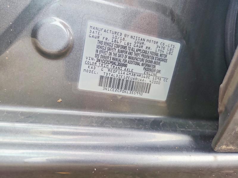 Aukcja sprzedaży 2019 Nissan Versa Note, vin: 3N1CE2CP0KL355990, numer aukcji: 54525336