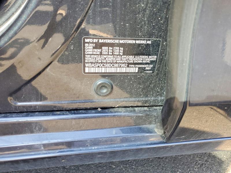 Продажа на аукционе авто 2013 Bmw 550, vin: WBASP0C58DC987962, номер лота: 53811246