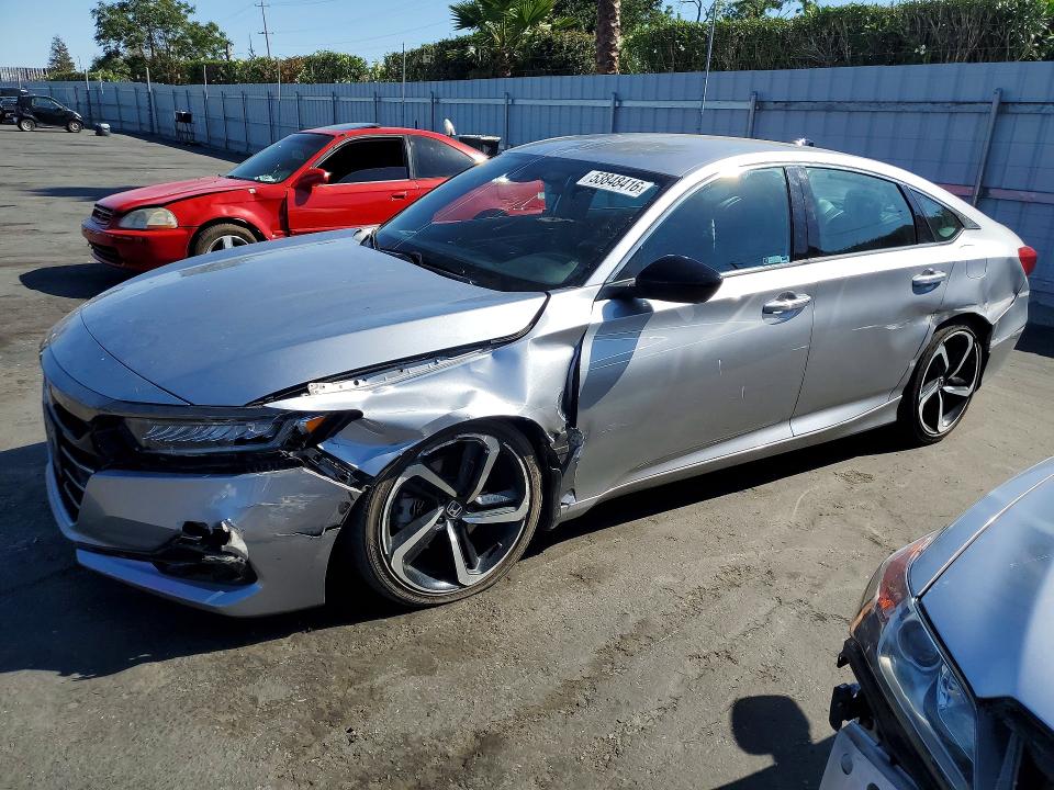 53848416 :رقم المزاد ، 1HGCV1F37MA100877 vin ، 2021 Honda Accord مزاد بيع