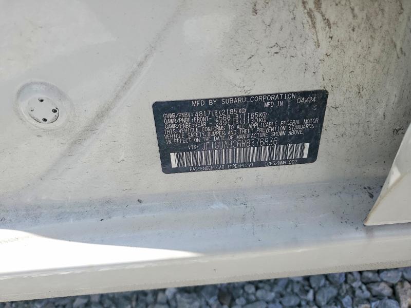 Aukcja sprzedaży 2024 Subaru Impreza, vin: JF1GUABC6R8376836, numer aukcji: 51858616