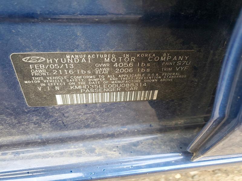 Продажа на аукционе авто 2013 Hyundai Elantra Gt, vin: KMHD35LE0DU088314, номер лота: 54841106
