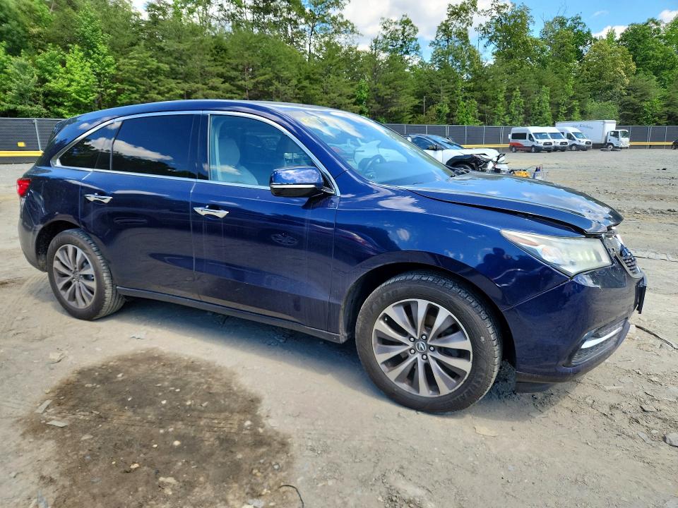 2016 Acura Mdx მანქანა იყიდება აუქციონზე, vin: 5FRYD4H45GB051395, აუქციონის ნომერი: 54647906