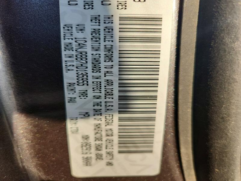 2017 Jeep Patriot მანქანა იყიდება აუქციონზე, vin: 1C4NJRBB7HD135955, აუქციონის ნომერი: 49919896
