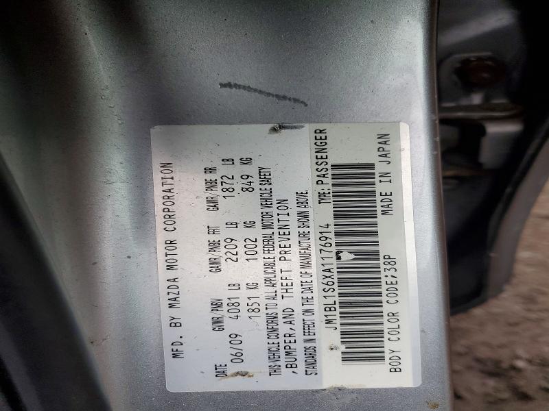 Aukcja sprzedaży 2010 Mazda 3, vin: JM1BL1S6XA1176914, numer aukcji: 53348236