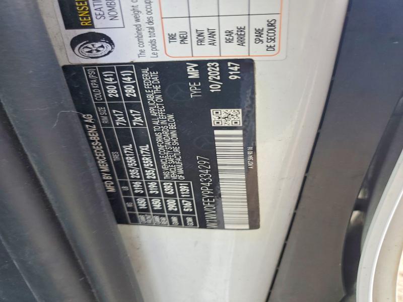 Продаж на аукціоні авто 2023 Mercedes-benz Metris, vin: W1WV0FEY9P4334297, номер лоту: 51922996