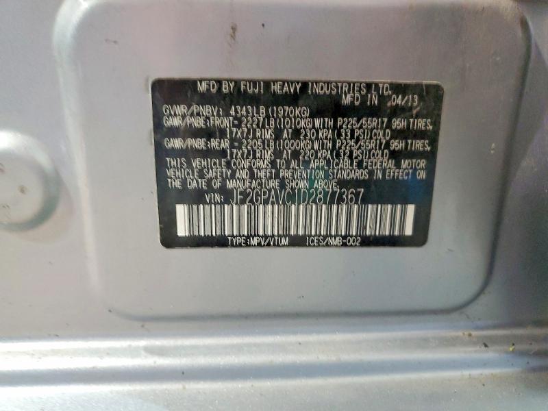 Продажа на аукционе авто 2013 Subaru Xv Crosstrek, vin: JF2GPAVC1D2877367, номер лота: 53282386