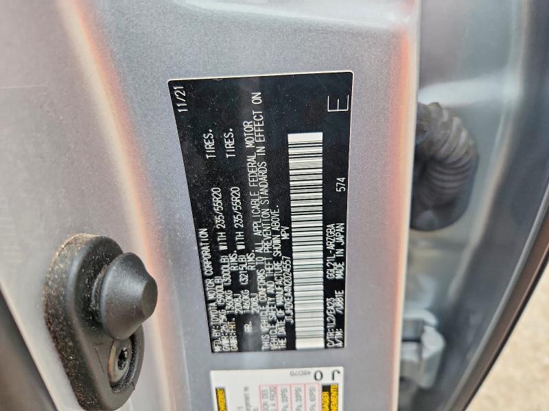 2022 Lexus Rx მანქანა იყიდება აუქციონზე, vin: JTJHZKEA4N2024557, აუქციონის ნომერი: 51757446